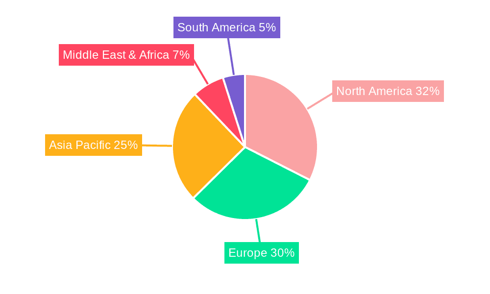 3D Printing Metal Materials Market Share by Region - Global Geographic Distribution