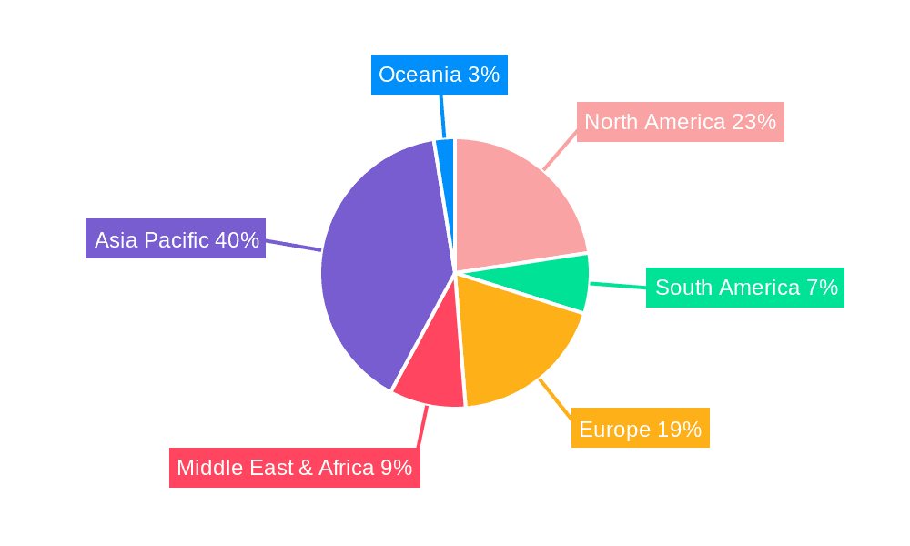 5G Macrocell Base Station Market Share by Region - Global Geographic Distribution