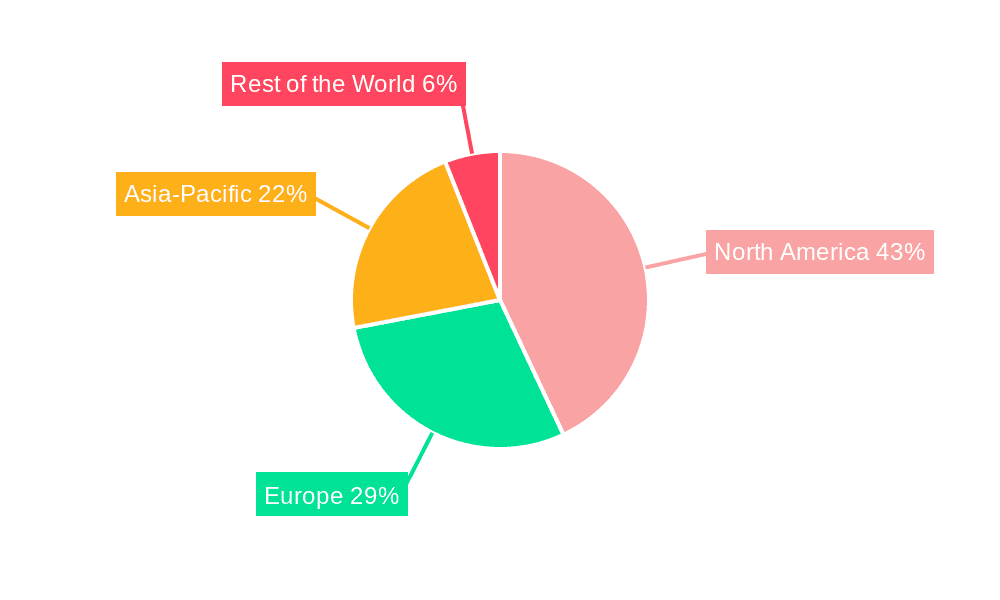Air Crane Helicopter Market Market Share by Region - Global Geographic Distribution