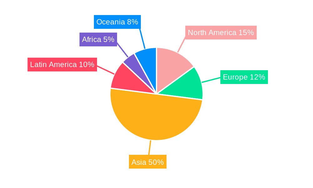 Aquaculture Feed Market Share by Region - Global Geographic Distribution