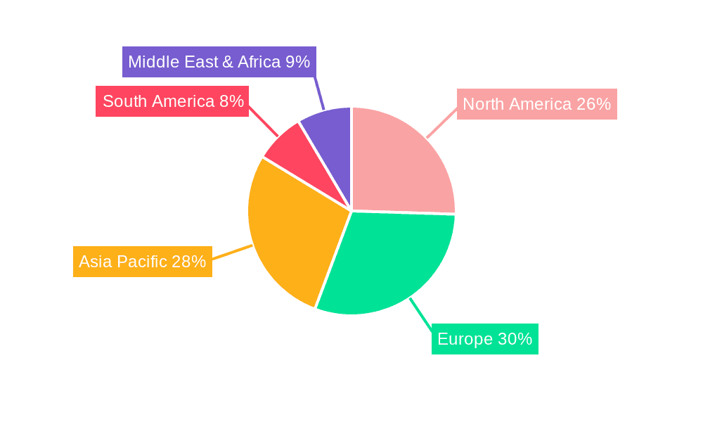 Automotive Diesel Exhaust Fluid Market Share by Region - Global Geographic Distribution