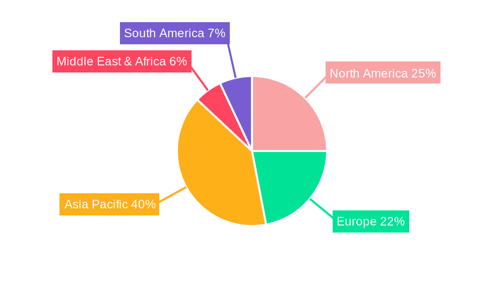Automotive Heat Reflective Glass Market Share by Region - Global Geographic Distribution