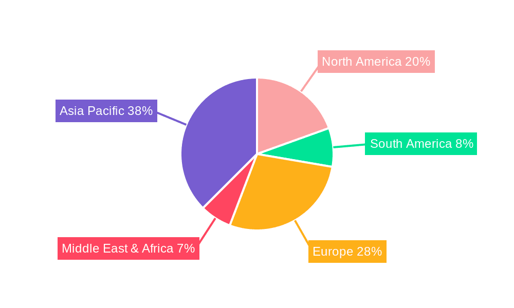 Automotive Latch Market Share by Region - Global Geographic Distribution