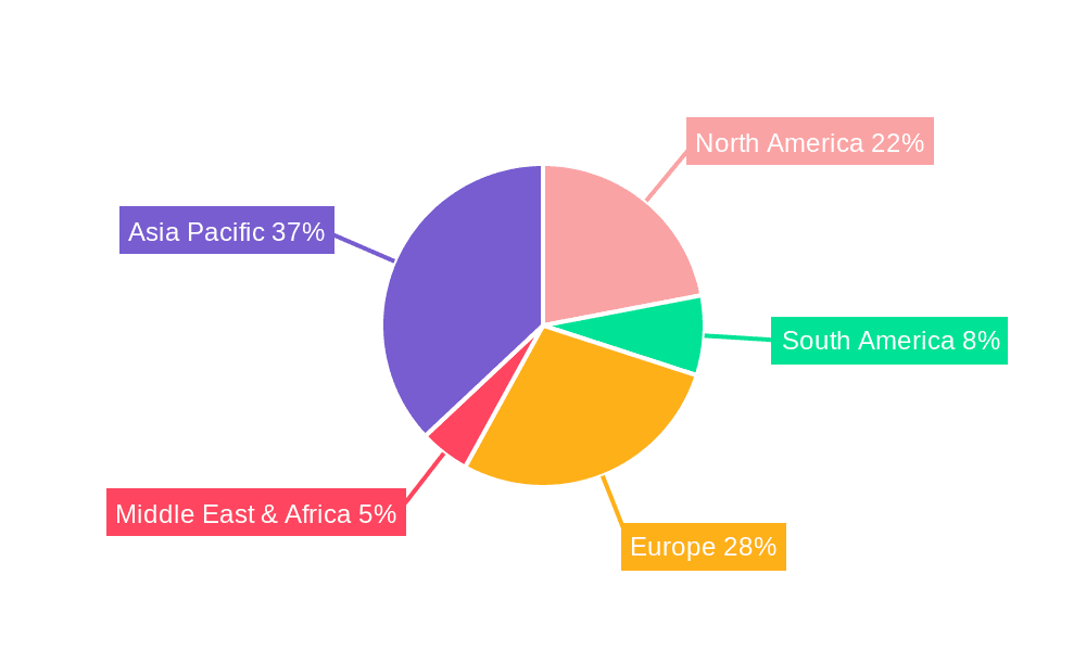 Automotive Lighting Market Share by Region - Global Geographic Distribution