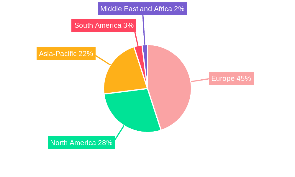 Biomass Boiler Market  Market Share by Region - Global Geographic Distribution