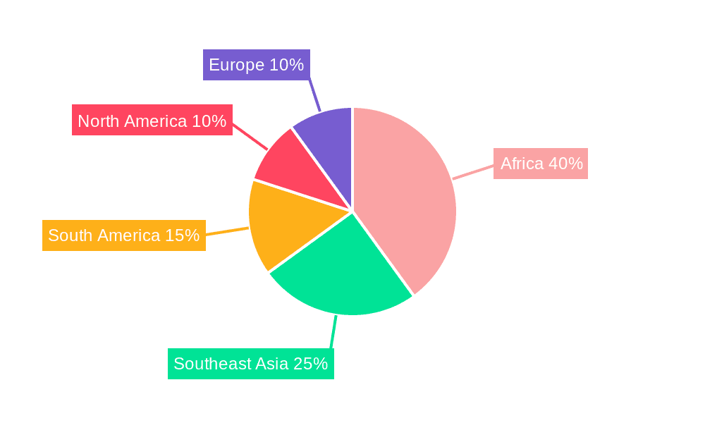 Chloroquine Drug Market Share by Region - Global Geographic Distribution