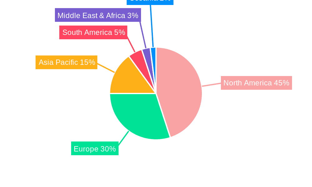 Class A Towable Recreational Vehicles Market Share by Region - Global Geographic Distribution