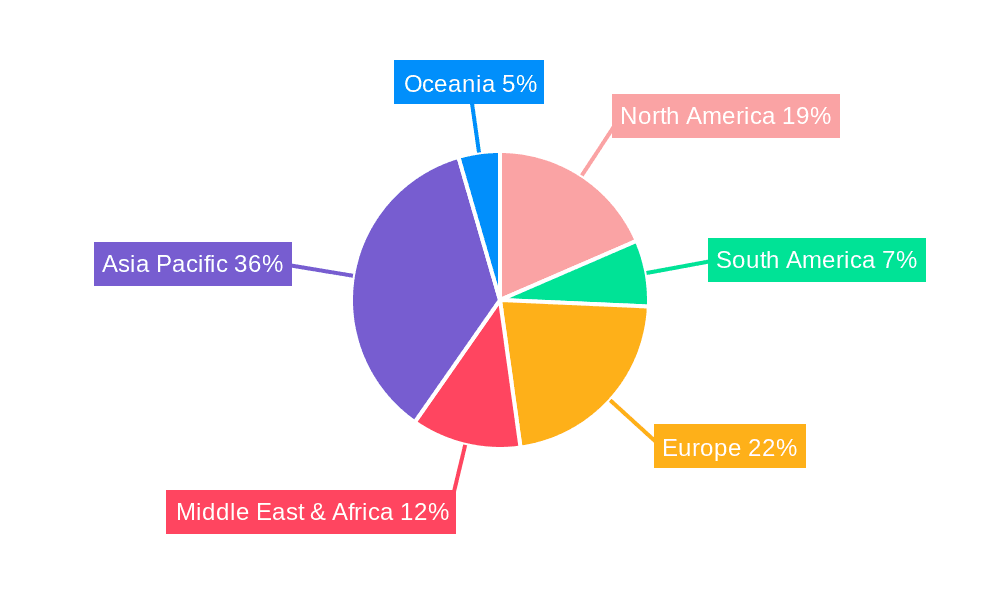 Coiled Steel Bar Market Share by Region - Global Geographic Distribution