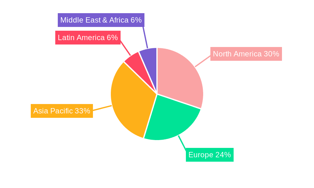 Cold Chain Logistics Market Market Share by Region - Global Geographic Distribution