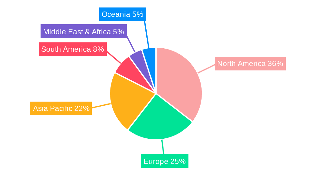 Cooler Box for Fishing Market Share by Region - Global Geographic Distribution