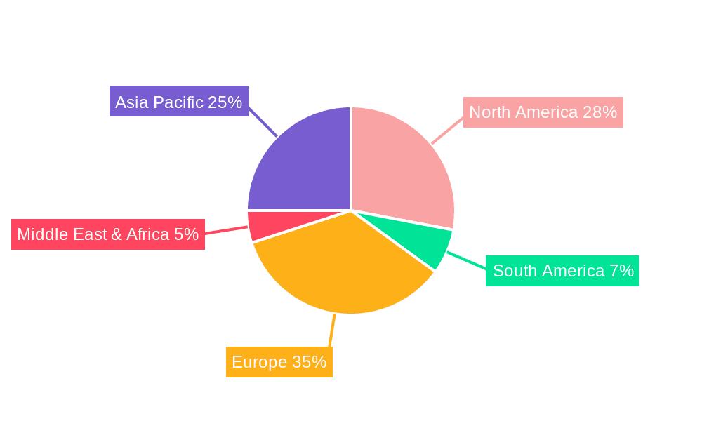 Cruise Liners Market Share by Region - Global Geographic Distribution