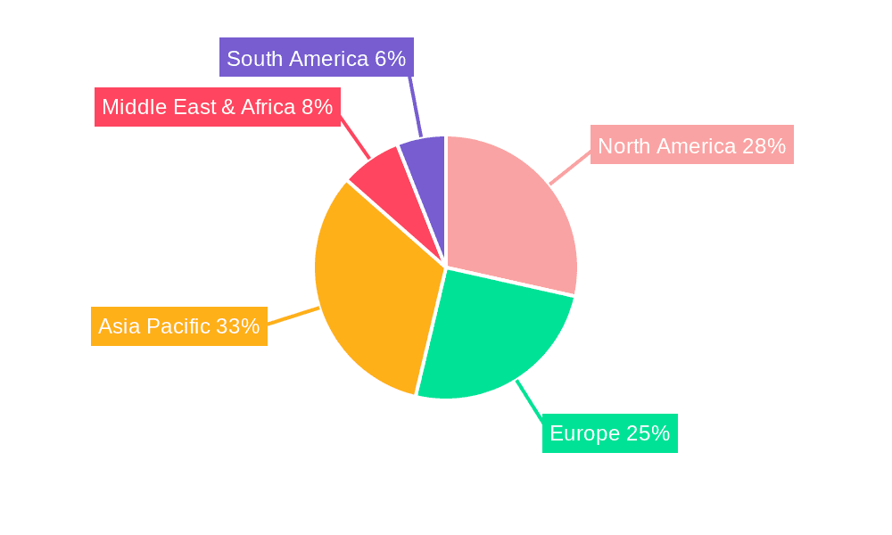 Cylindrical Door Locks Market Share by Region - Global Geographic Distribution