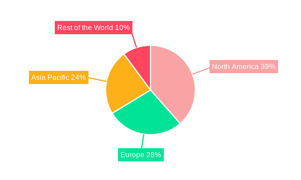 Data Extraction Market Market Share by Region - Global Geographic Distribution