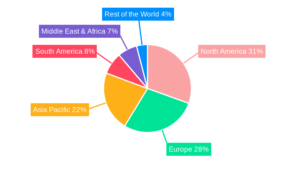 Dental Bracket Market Share by Region - Global Geographic Distribution