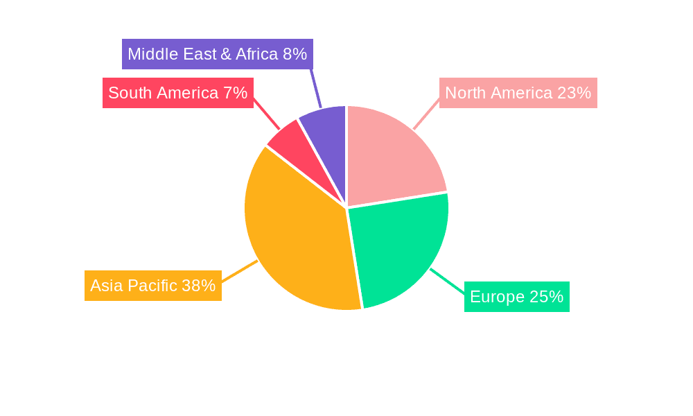 Diethylaminoethyl Chloride HCl Market Share by Region - Global Geographic Distribution