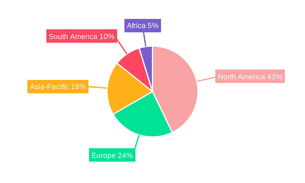 Dry Milled Corn Market Market Share by Region - Global Geographic Distribution