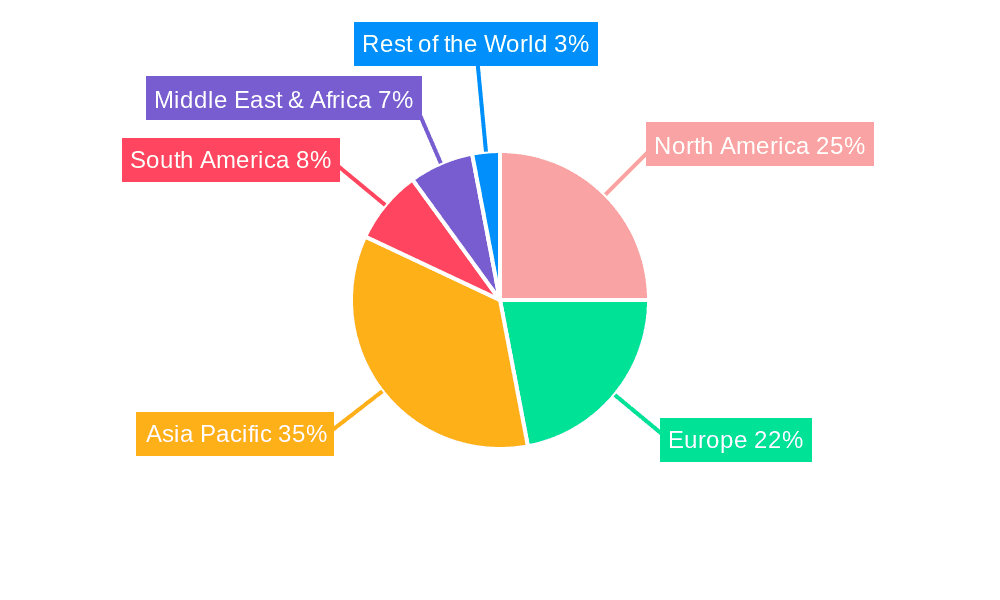 Dry Vacuum Truck Market Share by Region - Global Geographic Distribution