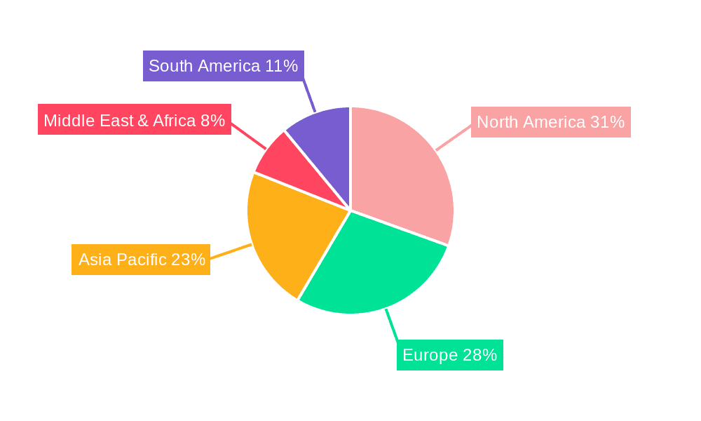Electric Robotic Floor Scrubber Market Share by Region - Global Geographic Distribution