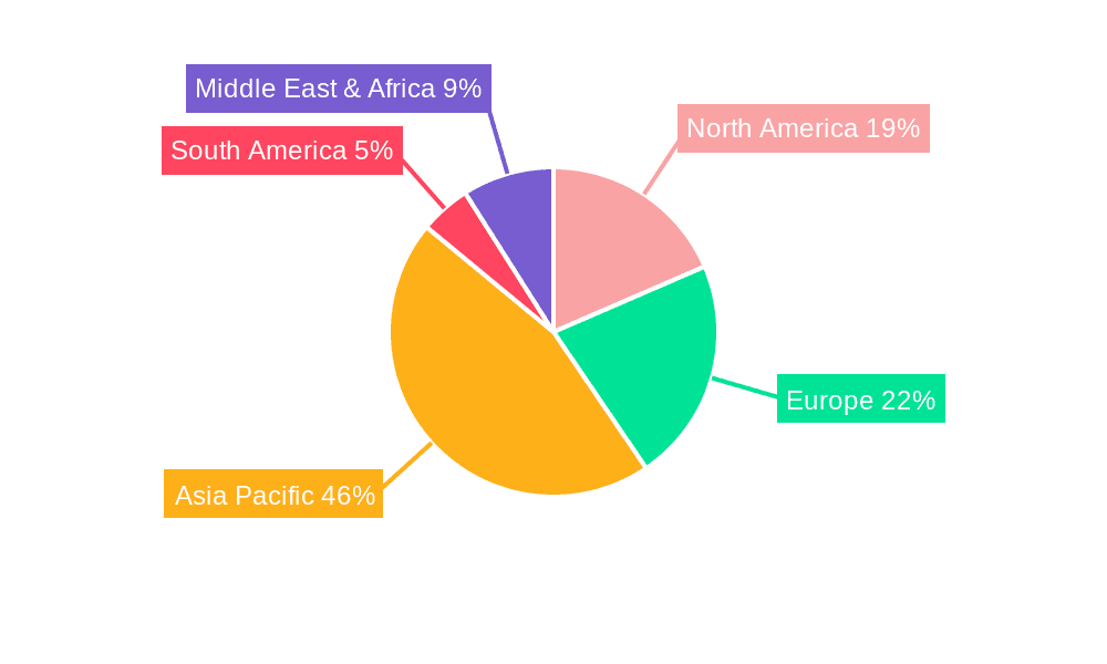 FPC FR-4 Stiffeners Market Share by Region - Global Geographic Distribution