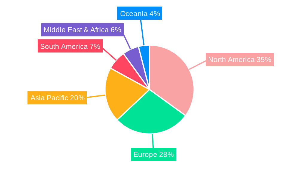 Fabric Dryer Sheets Market Share by Region - Global Geographic Distribution
