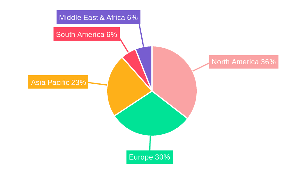 Facial Emotion Recognition (FER) Market Share by Region - Global Geographic Distribution