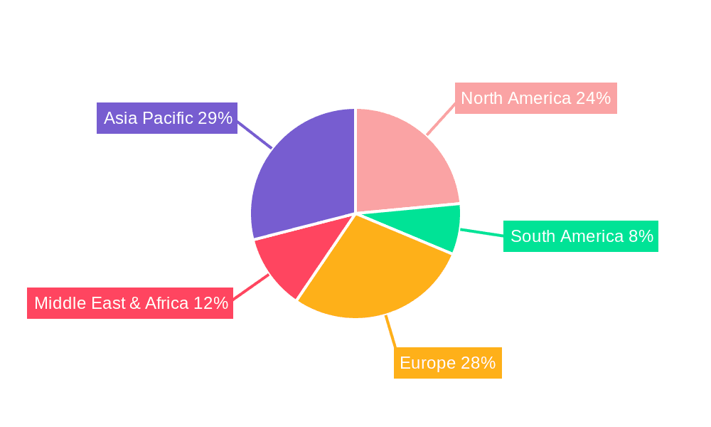 Fire-rated Glazing Market Share by Region - Global Geographic Distribution