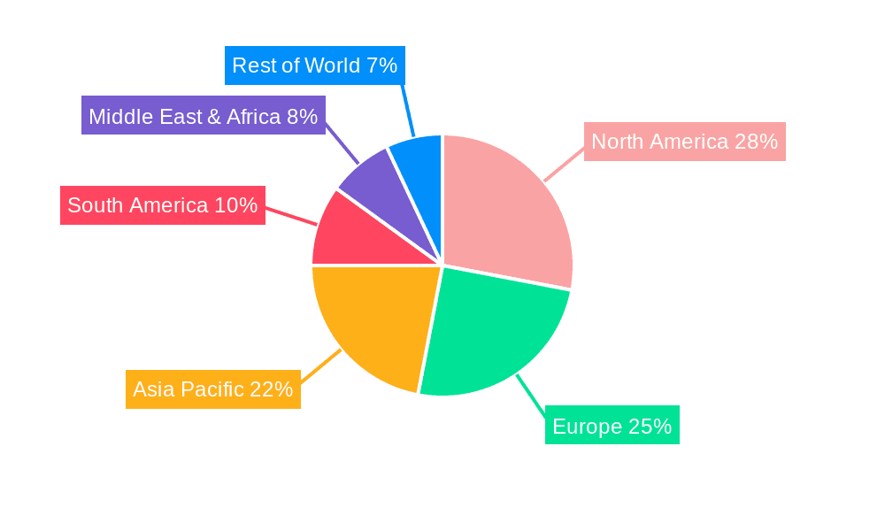 Frozen Specialty Food Packaging Market Share by Region - Global Geographic Distribution