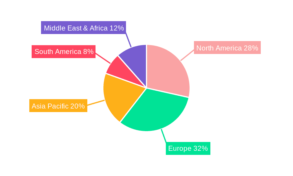 Fruit Flavored Alcoholic Beverages Market Share by Region - Global Geographic Distribution