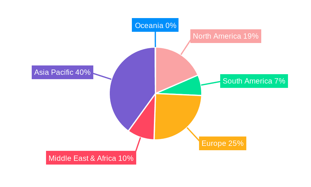 Glass Fiber Fabric Market Share by Region - Global Geographic Distribution