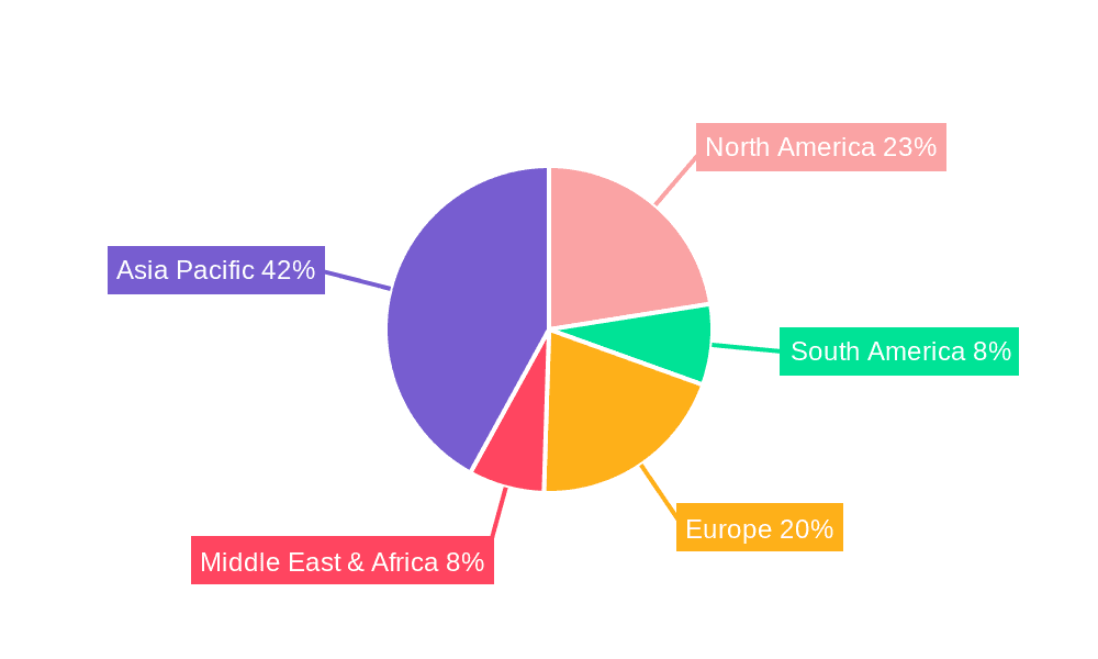 Glass-based Photomask Market Share by Region - Global Geographic Distribution