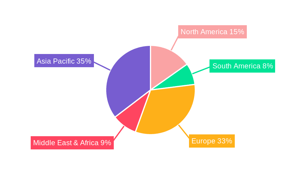 Grass Pellet Fuel Market Share by Region - Global Geographic Distribution