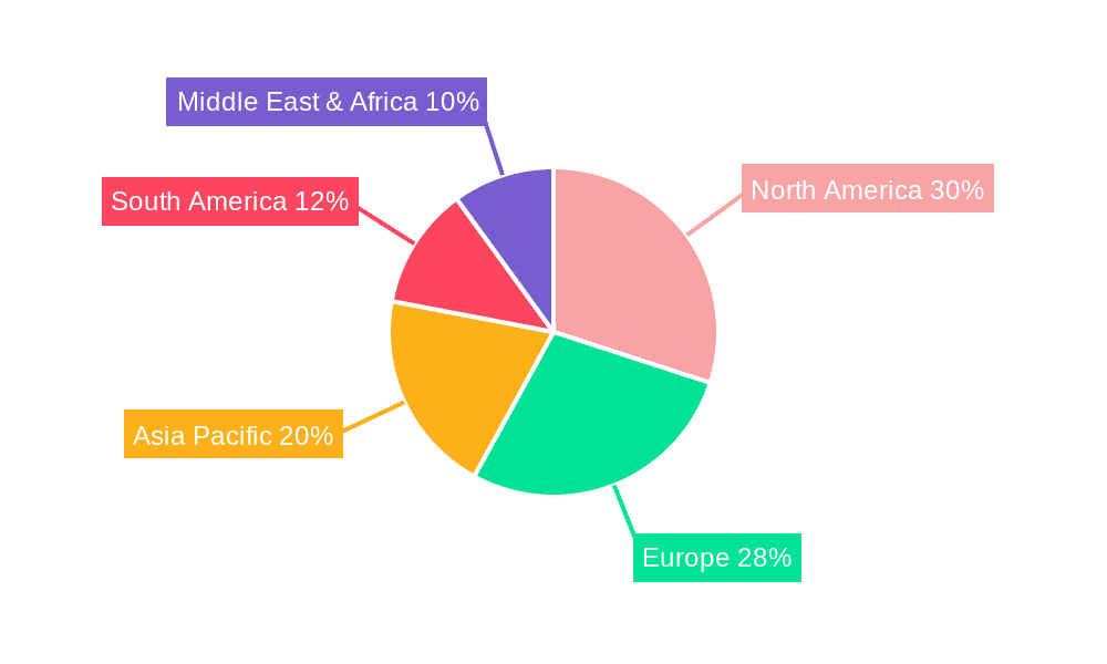 Johne's Disease Diagnostic Market Share by Region - Global Geographic Distribution