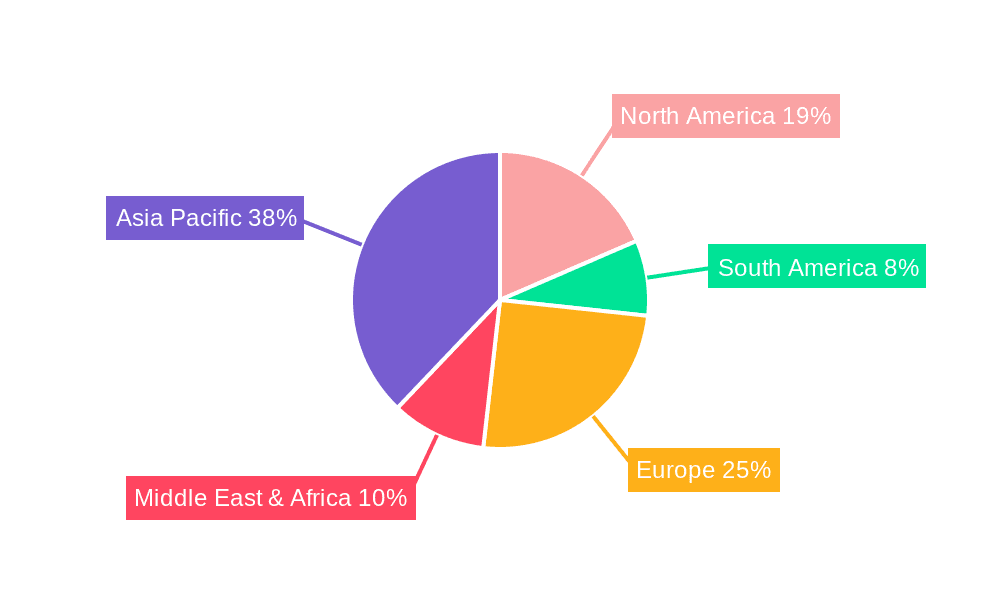 LPG Semi-trailers Market Share by Region - Global Geographic Distribution