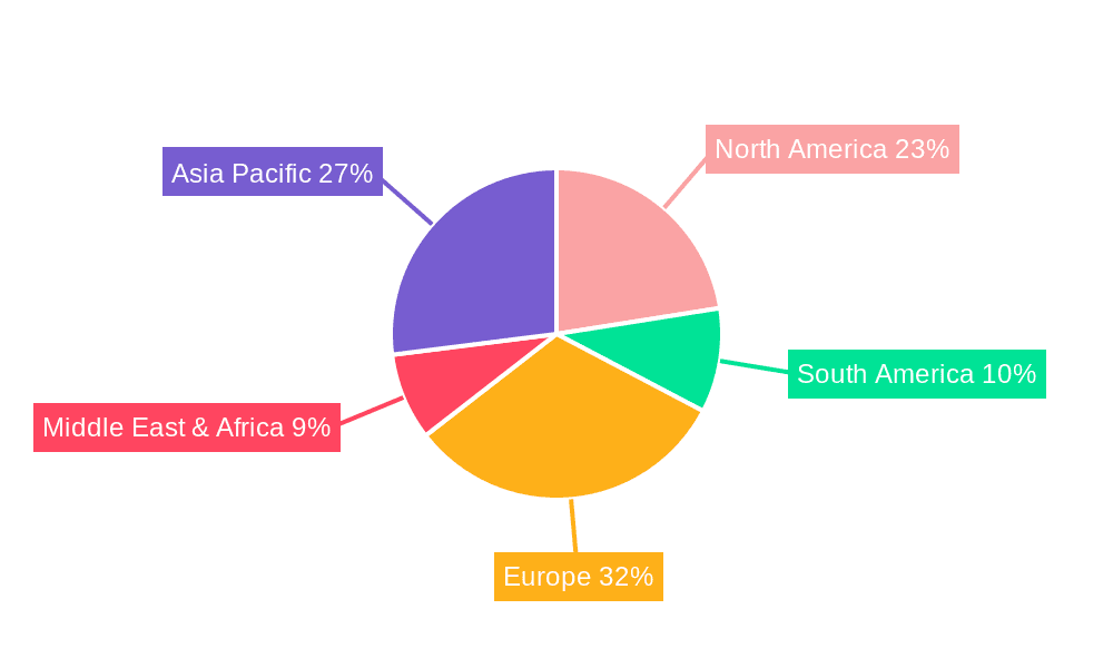 Land-Based Aquaculture System Market Share by Region - Global Geographic Distribution