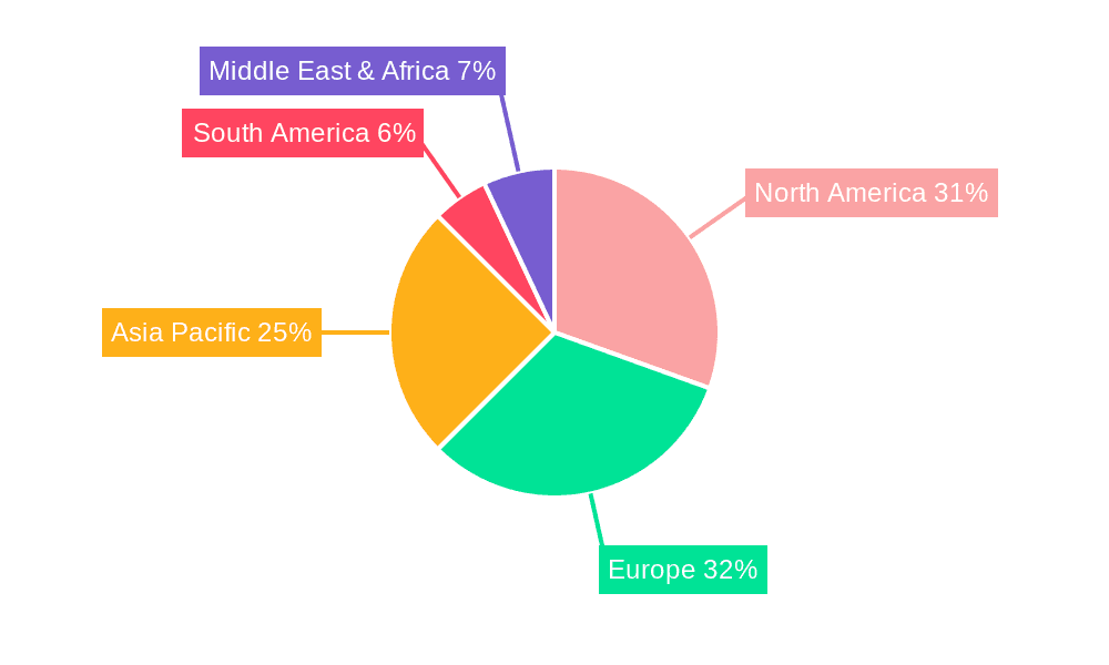 Light Vehicle Occupant Sensing System Market Share by Region - Global Geographic Distribution