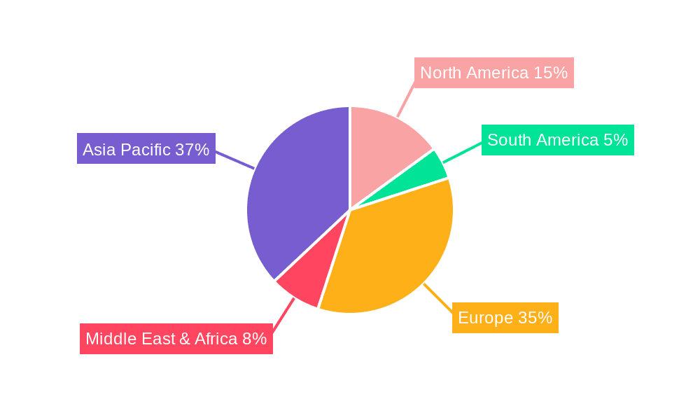 Marine Exhaust Gas Cleaning System Market Share by Region - Global Geographic Distribution