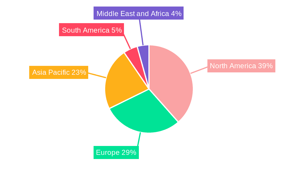 Microbial Food Ingredients Market Market Share by Region - Global Geographic Distribution
