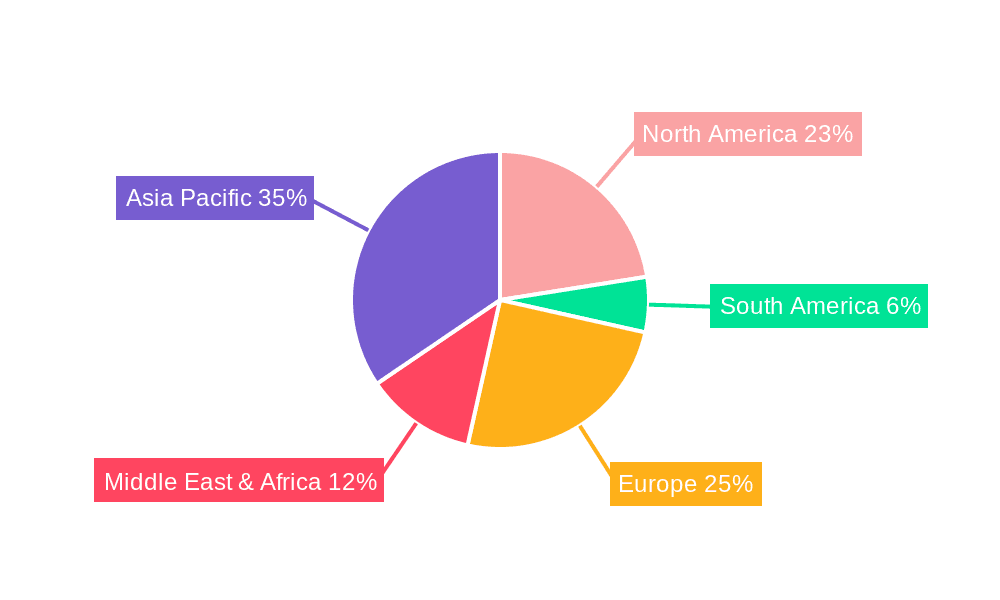 Military Uniform Market Share by Region - Global Geographic Distribution