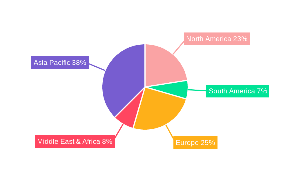 Moisture-proof Silicone Desiccant Market Share by Region - Global Geographic Distribution