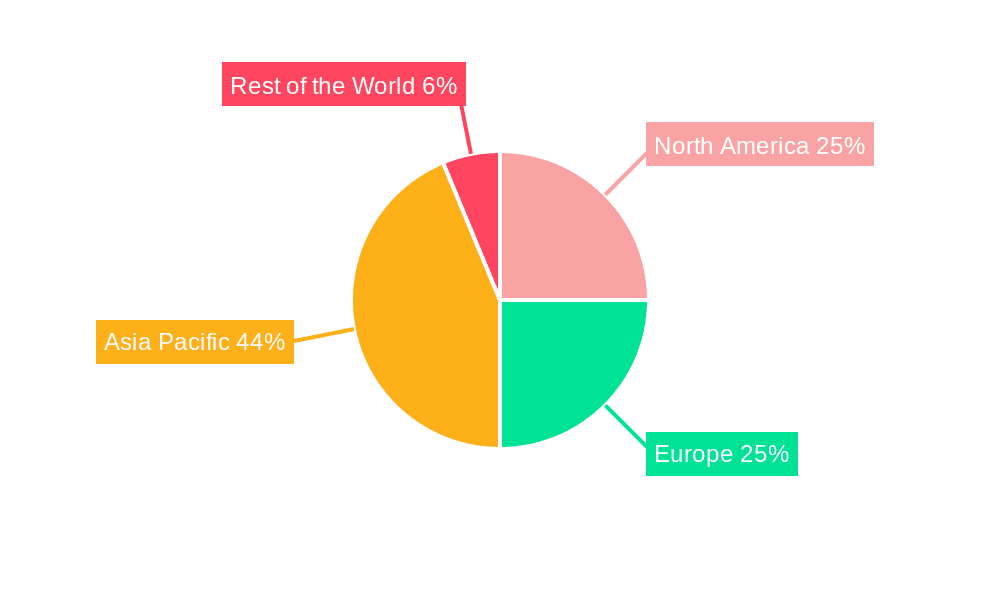 Natural Single Crystal Diamond Market Market Share by Region - Global Geographic Distribution