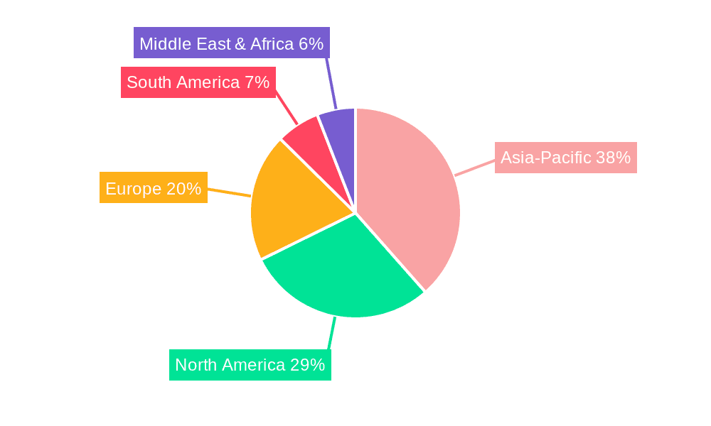 Nepheline Syenite Market Market Share by Region - Global Geographic Distribution
