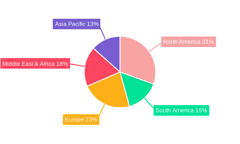 Oil Rig Derrick Market Share by Region - Global Geographic Distribution
