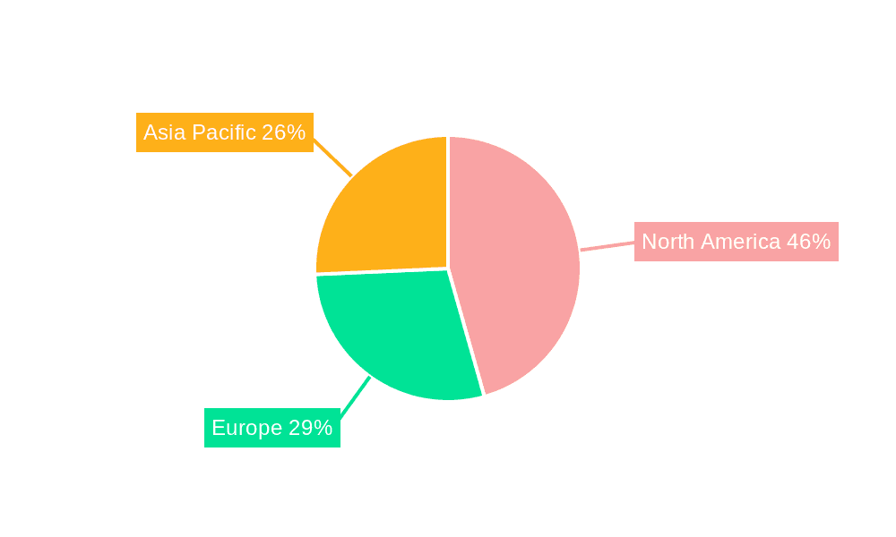 Paramedical Tattoo Market Share by Region - Global Geographic Distribution