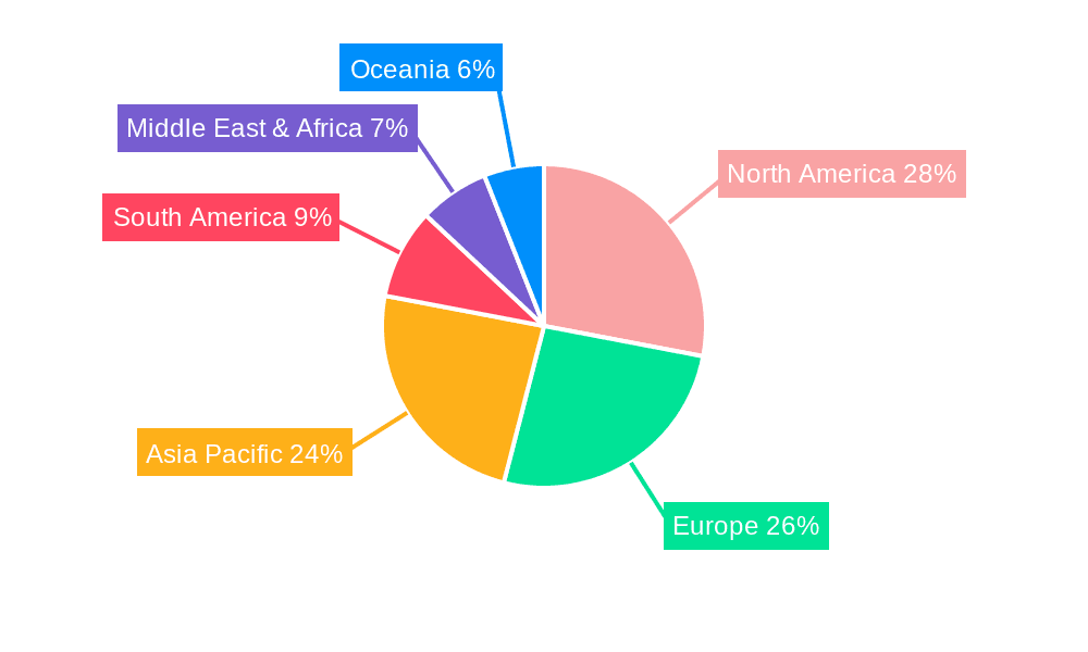 Passenger Ferry Service Market Share by Region - Global Geographic Distribution