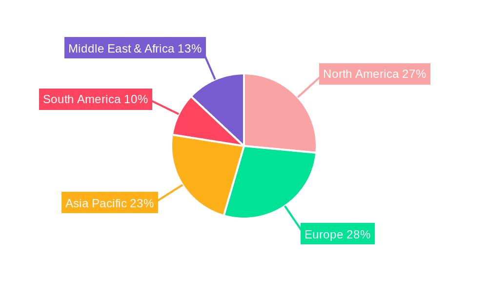 Pet Food Paper-based Packaging Market Share by Region - Global Geographic Distribution