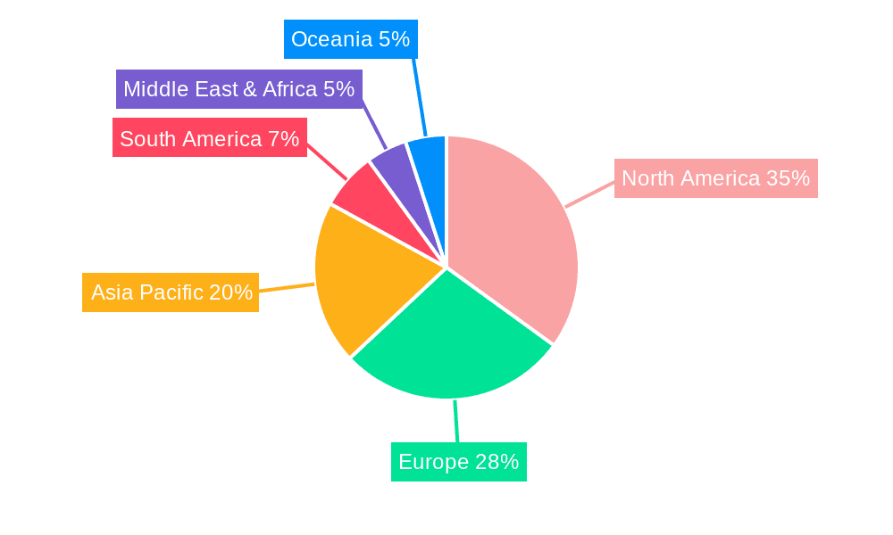 Photo Digitization Services Market Share by Region - Global Geographic Distribution