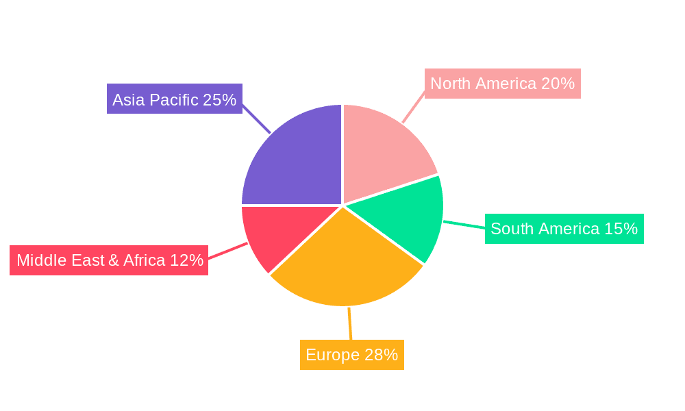 Pneumatic Tamper Market Share by Region - Global Geographic Distribution