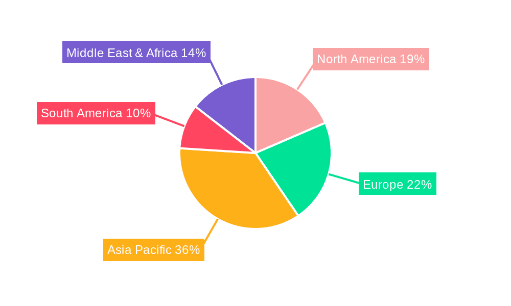 Pneumatic Tire Road Roller Market Share by Region - Global Geographic Distribution