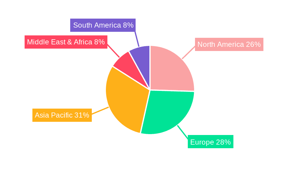 Sleep Capsule Room Market Share by Region - Global Geographic Distribution