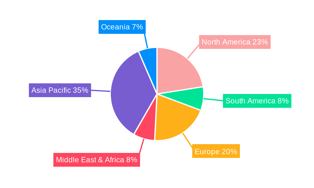 Smart Night Vision Chips Market Share by Region - Global Geographic Distribution